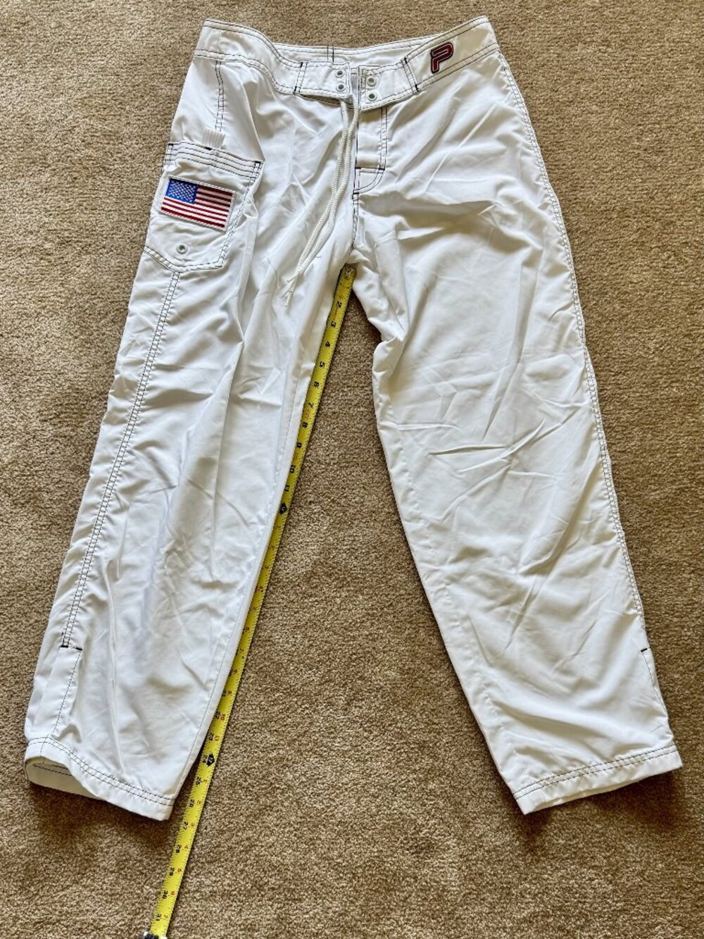 Plastic Clothing White Wide-Leg Pants Size S | Made in CA